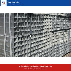 Thép hộp MK/30 x 30 — ảnh sản phẩm thật — Thép Hưng Yên Tâm Hào