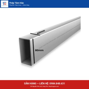 Thép hộp MK/40 x8 0 — ảnh sản phẩm thật — Thép Hưng Yên Tâm Hào