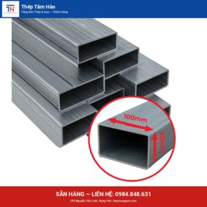 Thép hộp MK/50 x 100 — ảnh sản phẩm thật — Thép Hưng Yên Tâm Hào