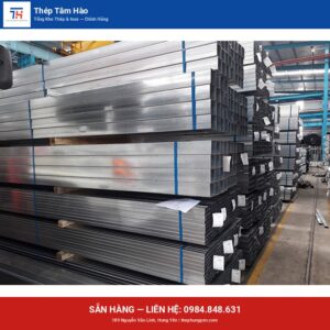 Thép hộp MK/50 x 50 — ảnh sản phẩm thật — Thép Hưng Yên Tâm Hào