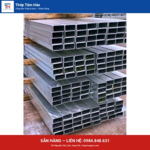 Thép hộp MK/60 x 120 — ảnh sản phẩm thật — Thép Hưng Yên Tâm Hào