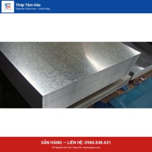 Tôn kẽm — ảnh sản phẩm thật — Thép Hưng Yên Tâm Hào
