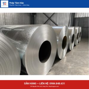 Tôn kẽm — ảnh sản phẩm thật — Thép Hưng Yên Tâm Hào
