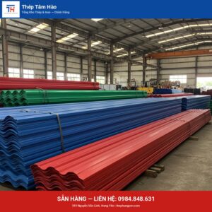 Tôn màu dày 0.45mm — Thép Hưng Yên Tâm Hào
