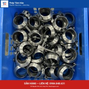 Van bướm khí nén nối clamp inox vi sinh — Thép Hưng Yên Tâm Hào